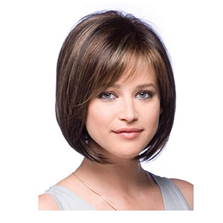 Kurze braune Perücke