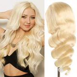 Lange blonde Perücke