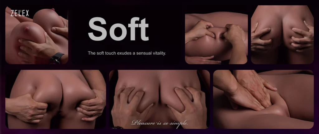 Realistische und glatte Haut aus Silikon bei ZELEX-Puppen